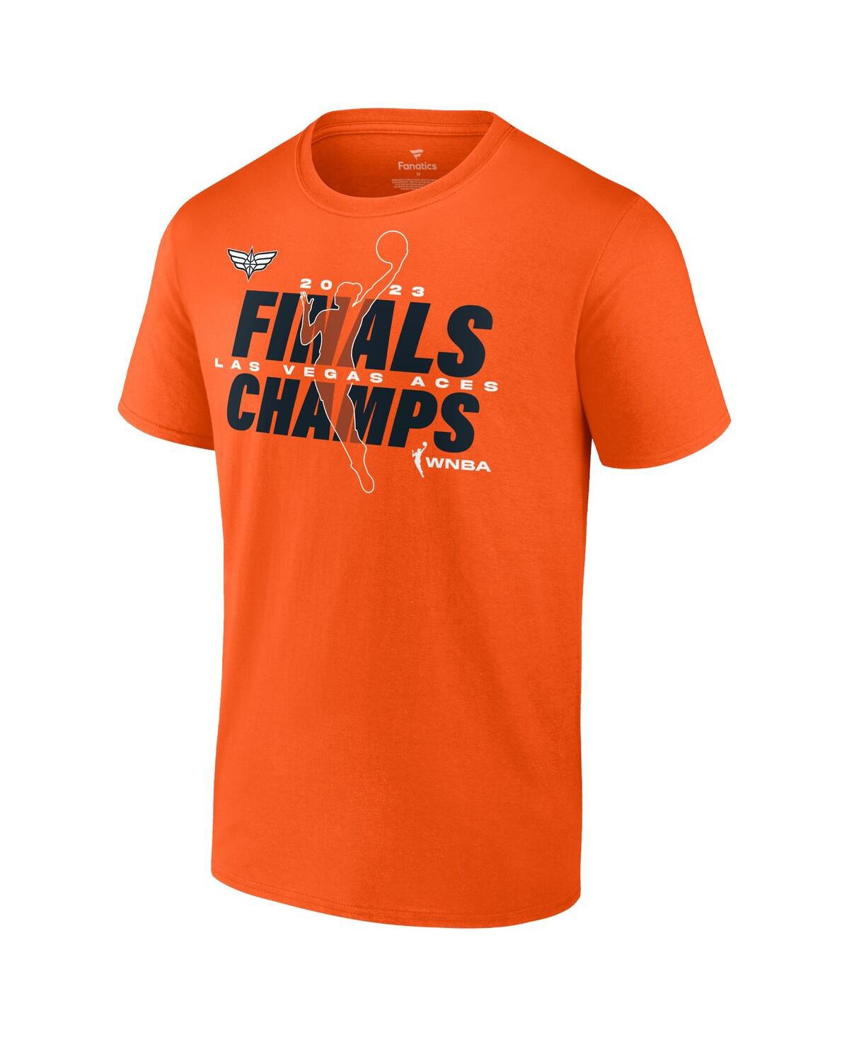 Shop Fanatics Men's And Women's  Orange Las Vegas Aces 2023 Wnba Finals Champions Signature T-shirt