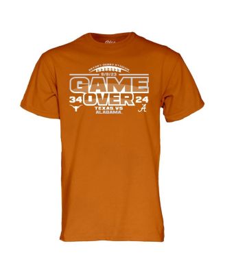 Men's Texas Orange Texas Longhorns vs. Alabama Crimson Tide 2023 Football Score T-shirt
