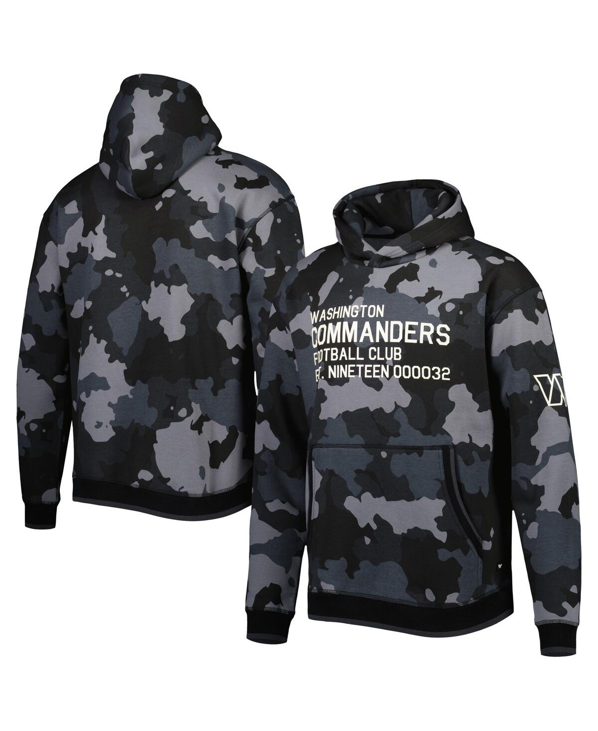 Men's The Wild Collective Black Washington Commanders Camo Pullover Hoodie - Black