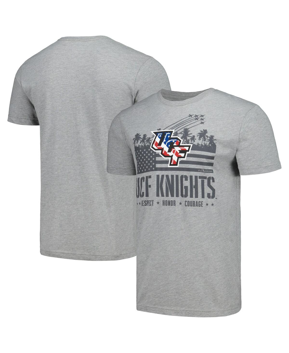 Men's Heather Gray Ucf Knights Fly Over T-shirt - Heather Gray