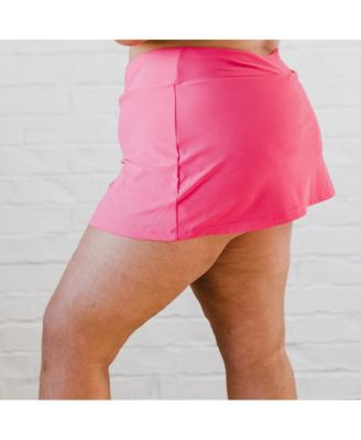 Plus Size Short Swim Skort