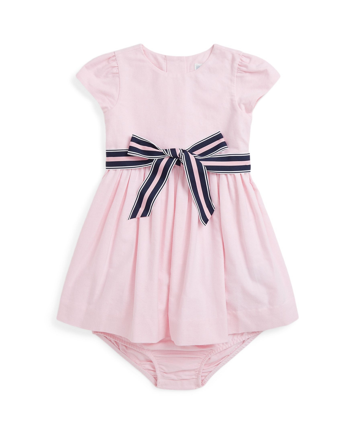 Polo Ralph Lauren Baby Girls Cotton Oxford Dress In Bath Pink