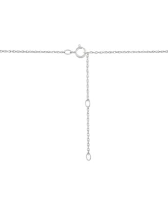 Diamond Double Heart Pendant Necklace (1/4 ct. t.w.) in 14k Two-Tone Gold, 16" + 2" extender