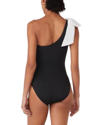 Kate Spade Women's One-Shoulder Bow-Tie Swimsuit