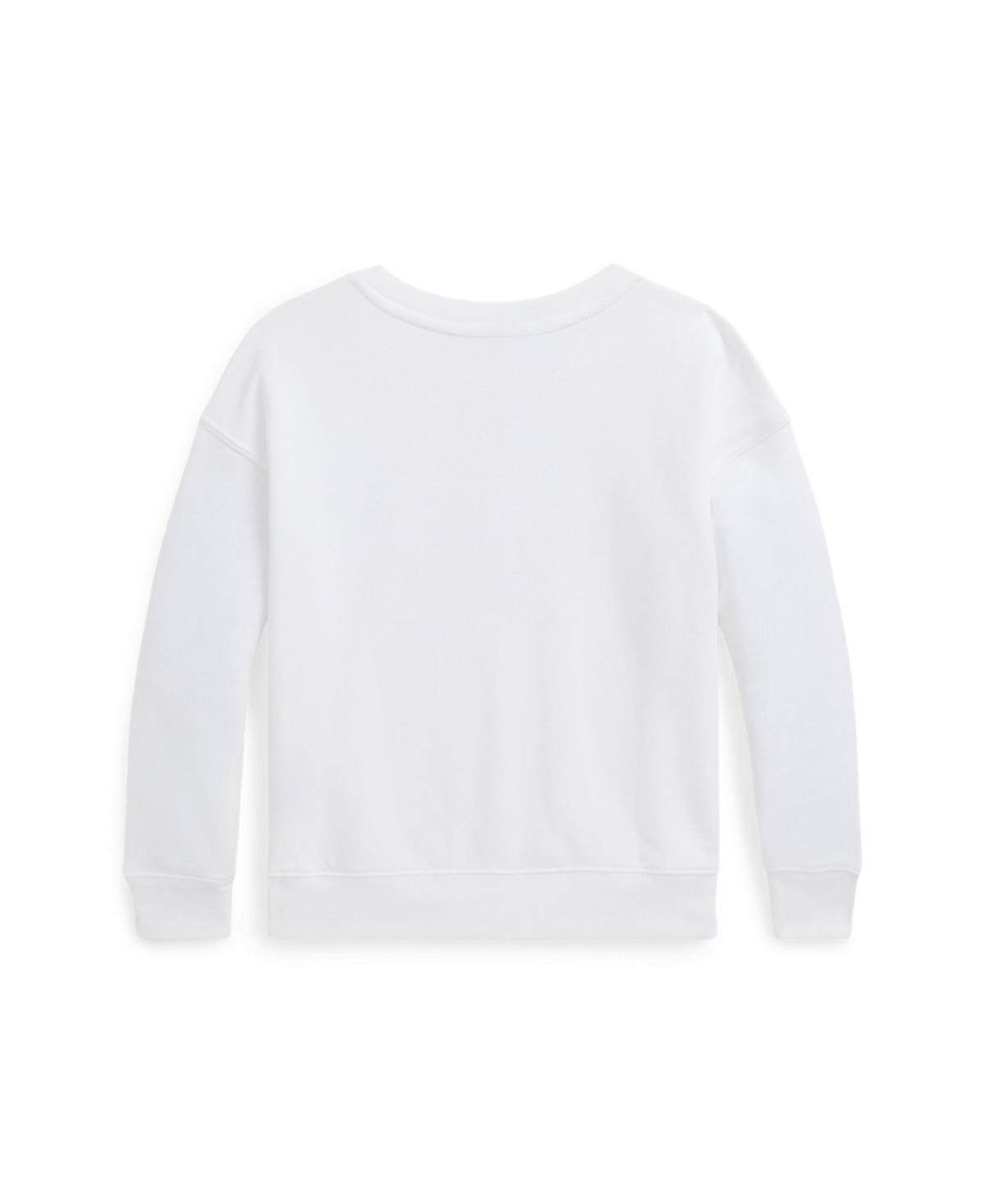 Shop Polo Ralph Lauren Toddler And Little Girls Mixed-logo Terry Sweatshirt In White