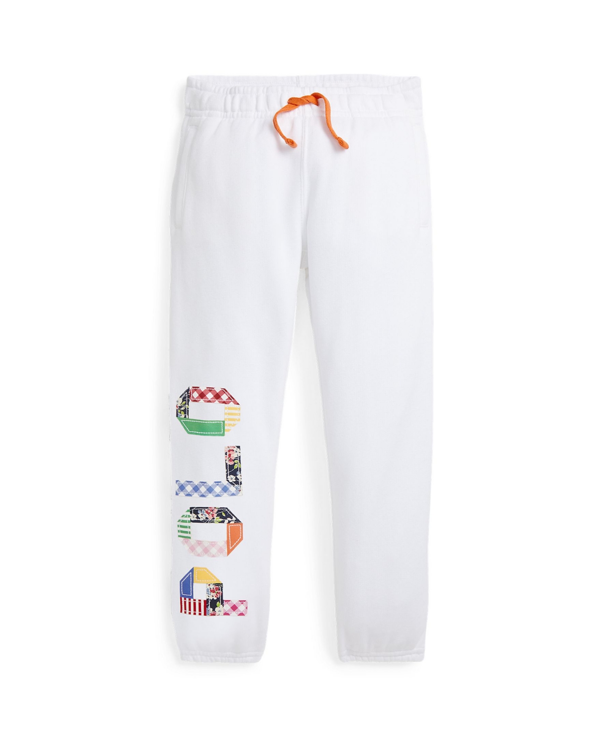 Polo Ralph Lauren Kids' Toddler And Little Girls Mixed-logo Terry Jogger Pants In White