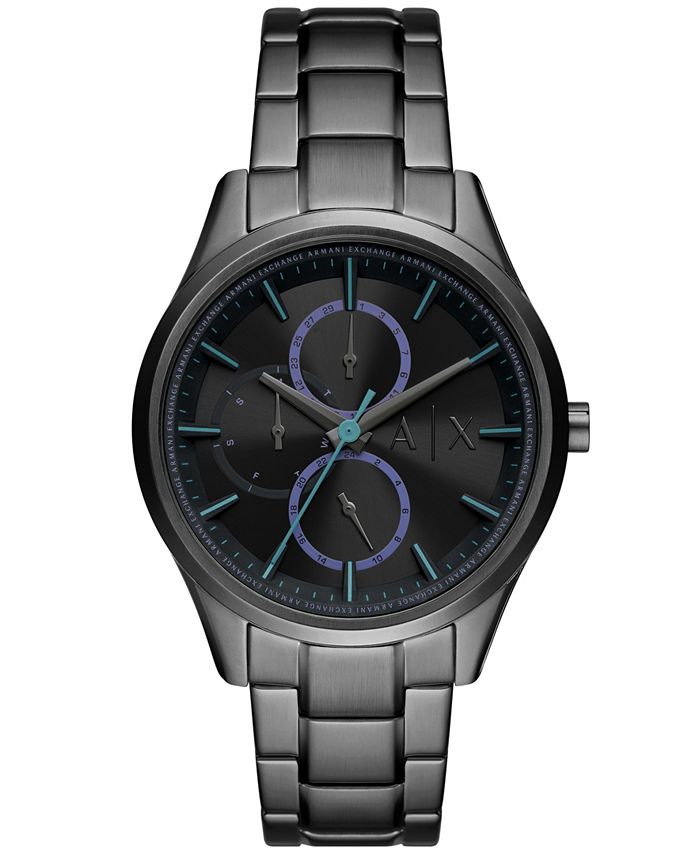 A|X Armani Exchange Men's Dante Multifunction Black Stainless Steel ...