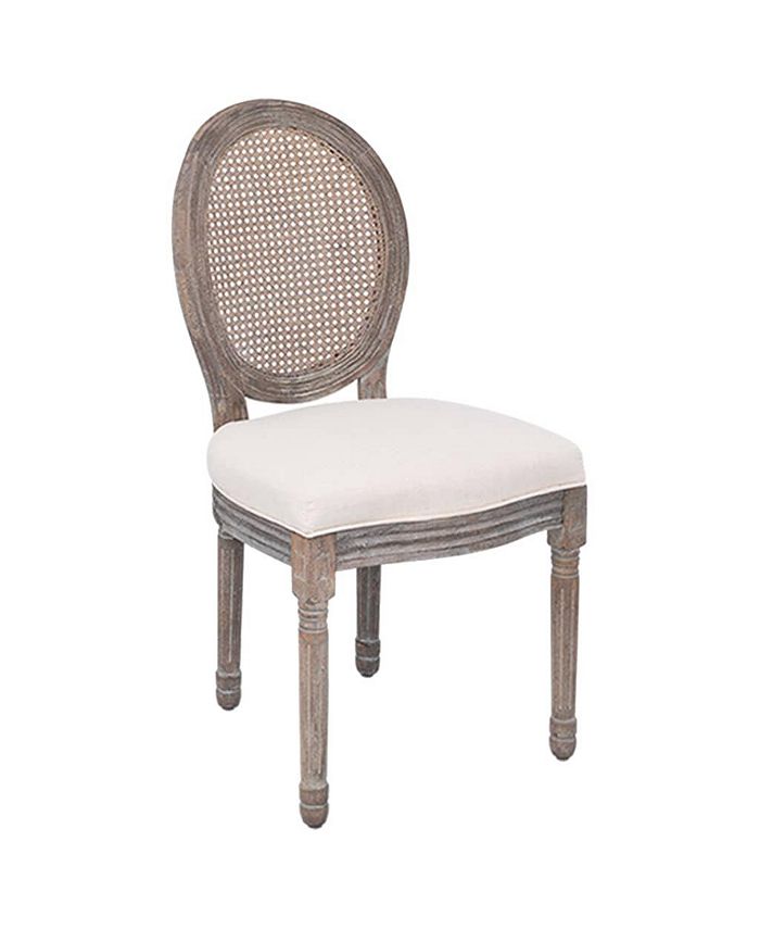 vidaXL Dining Chairs 4 pcs Cream Fabric Macy's