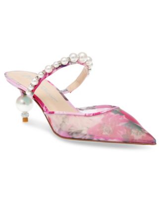 Escarpins Soirée Haute Couture Italienne - Automne 2004 - Soie Bleue - Talon 3-3.9 Pouces - Taille US 7 (EUR 37)