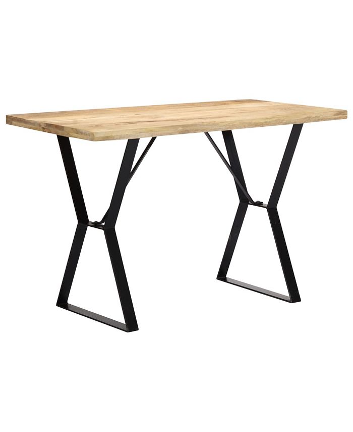 vidaXL Dining Table 47.2"x23.6"x29.9" Solid Mango Wood Macy's