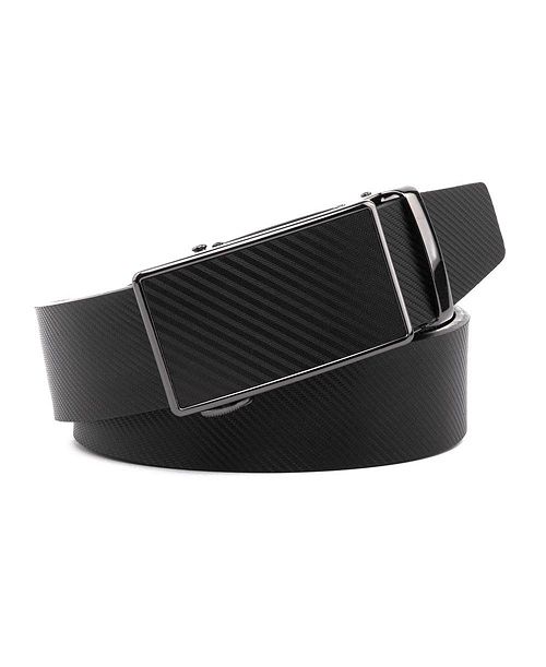 alfani Braveman Men's Sliding Buckle Adjustable Leather Ratchet Belt Men's Fashion & Accessories