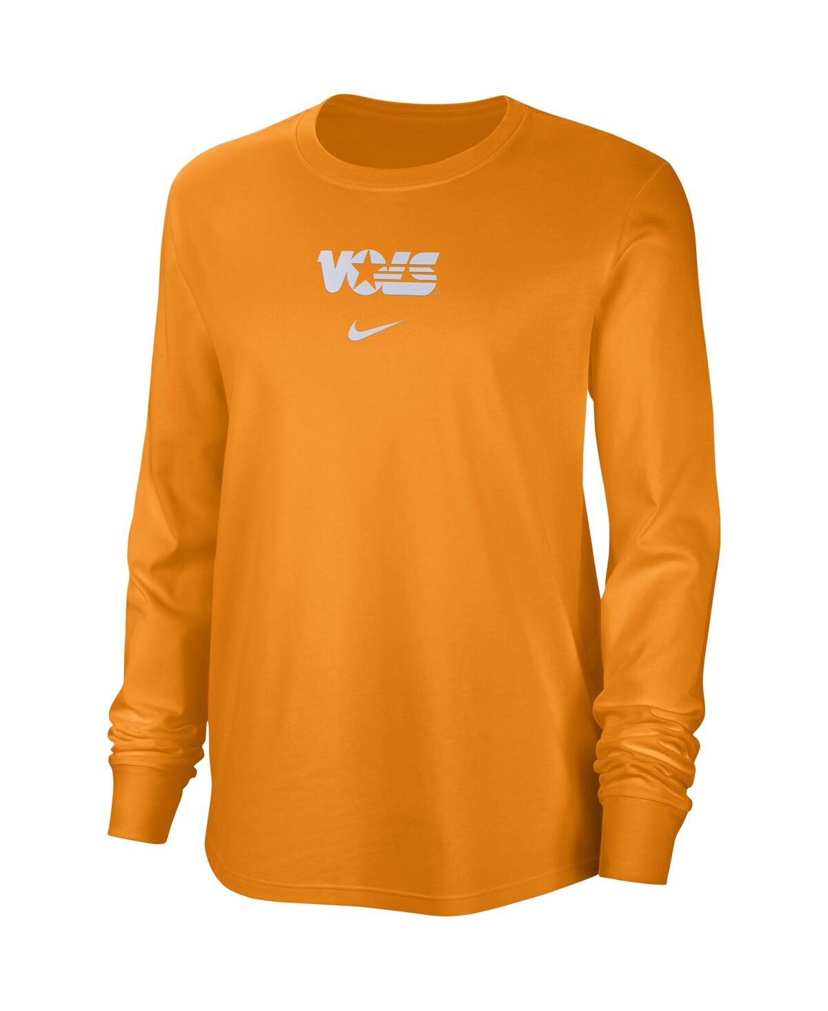 Shop Nike Women's  Tennessee Orange Distressed Tennessee Volunteers Vintage-like Long Sleeve T-shirt