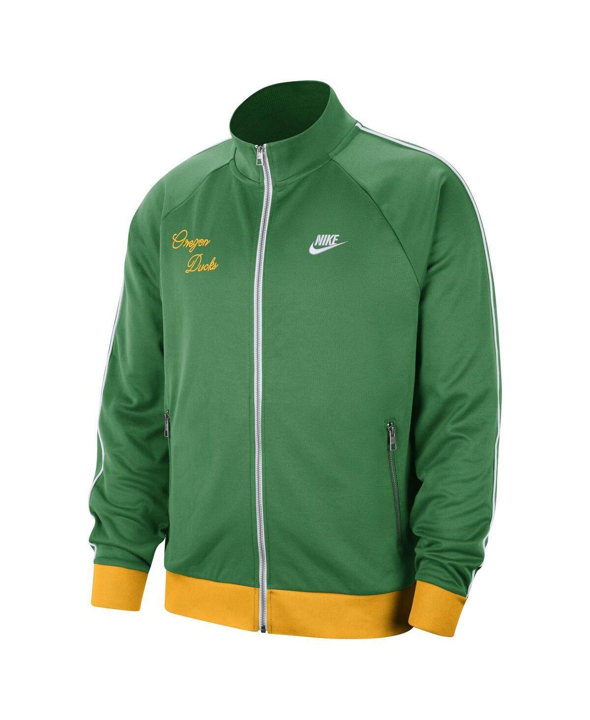 Shop Nike Men's  Green, Yellow Oregon Ducks Special Game Alternate Full-zip Track Jacket In Green,yellow