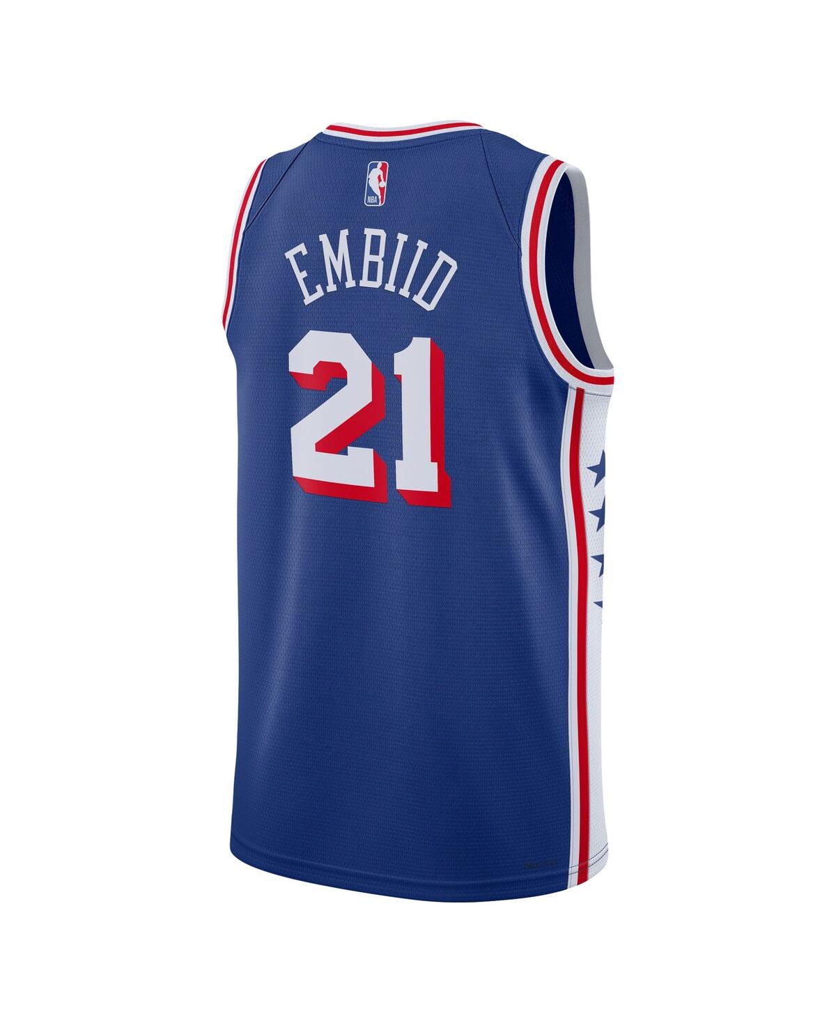 Men's and Women's Nike Tyrese MaxeyPhiladelphia 76ers Swingman Jersey - Icon Edition - Royal