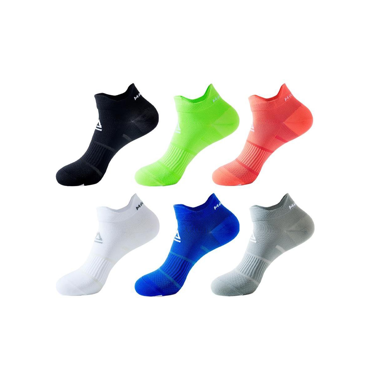 Brave man Unisex 6-Pack Compression Wellness Ankle Socks - Assort