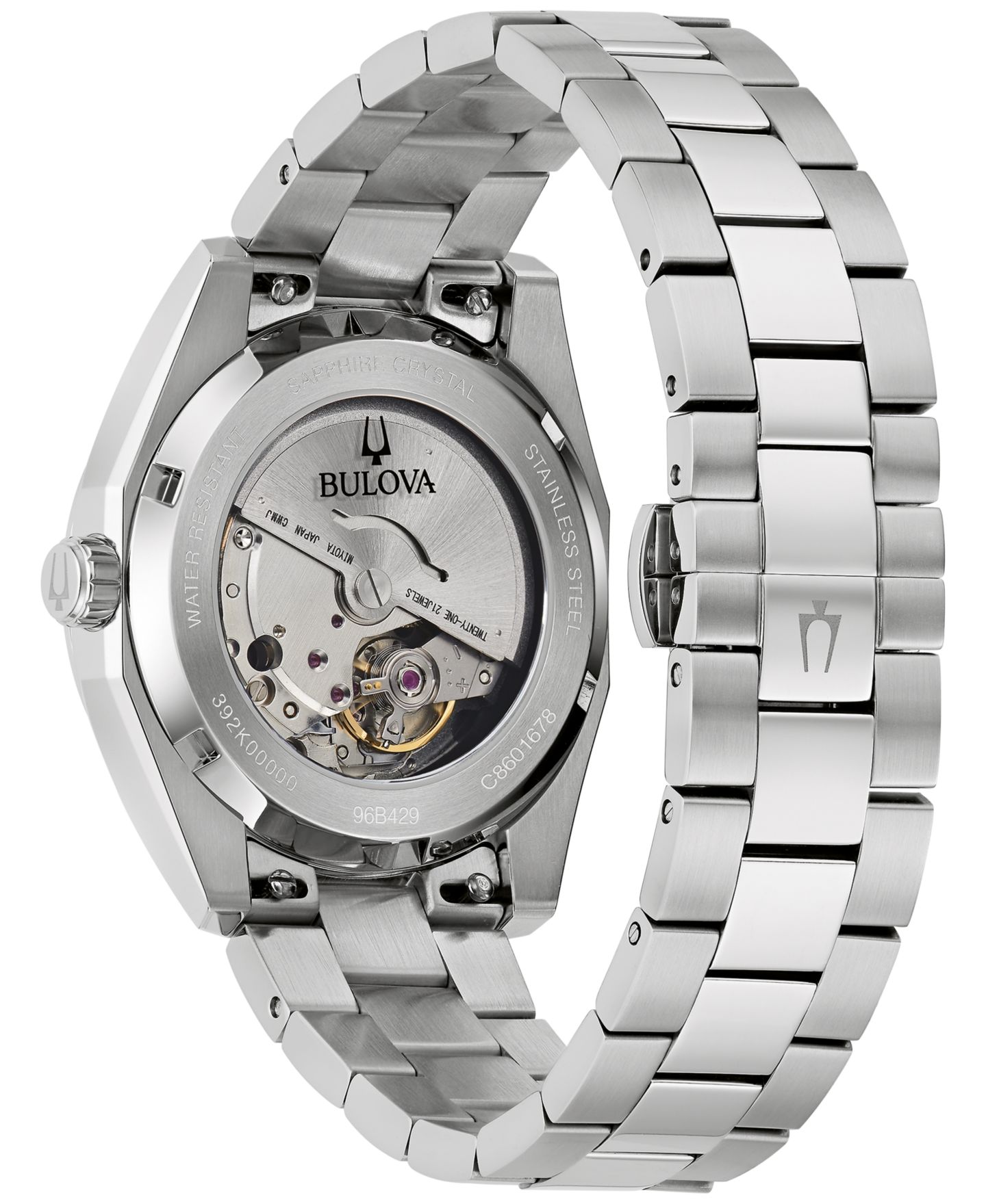 Мужские часы Bulova Automatic Surveyor Stainless Steel Bracelet Watch 39mm — фото 3