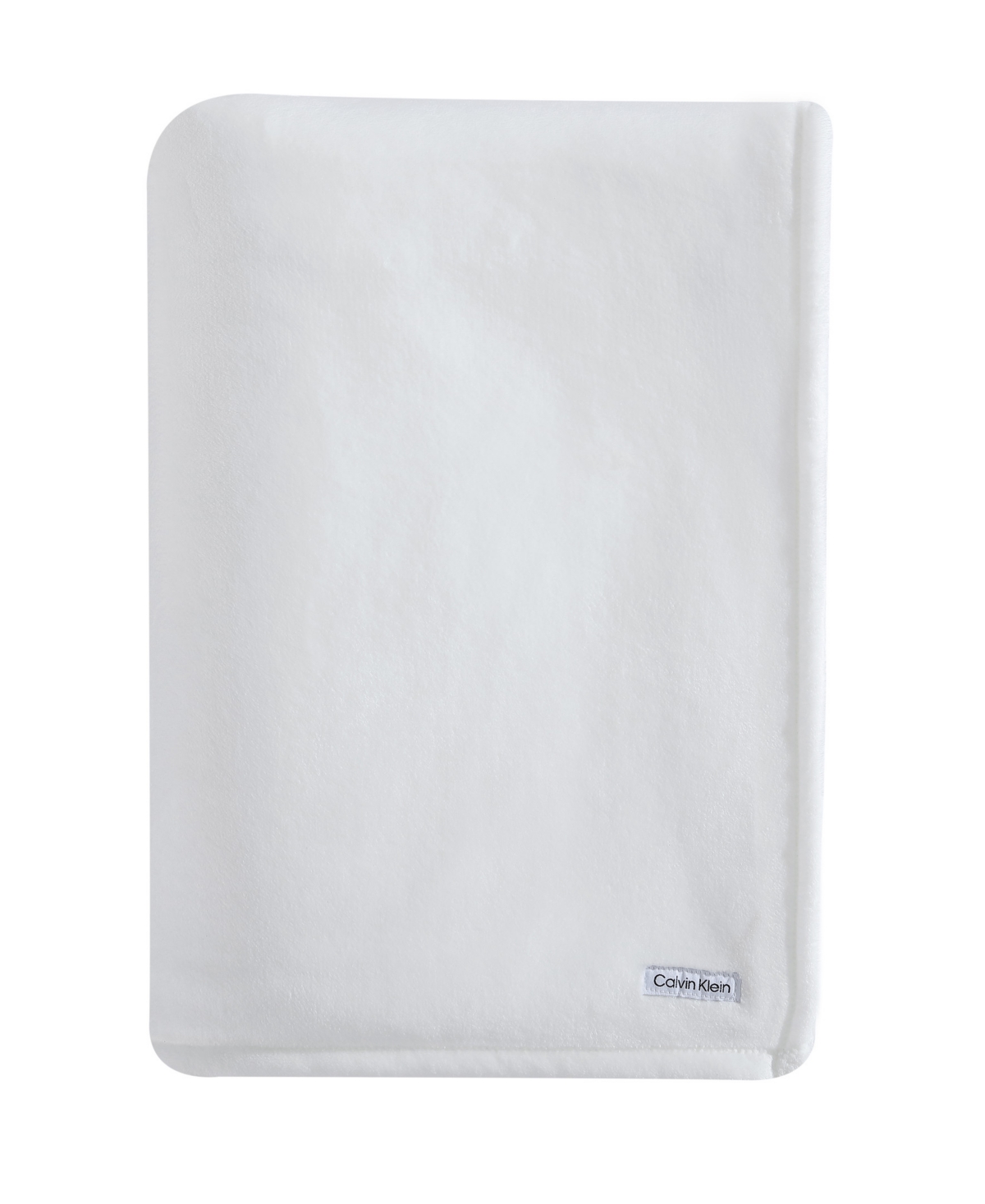 Shop Calvin Klein Core Plush Solid Blanket, Twin In White