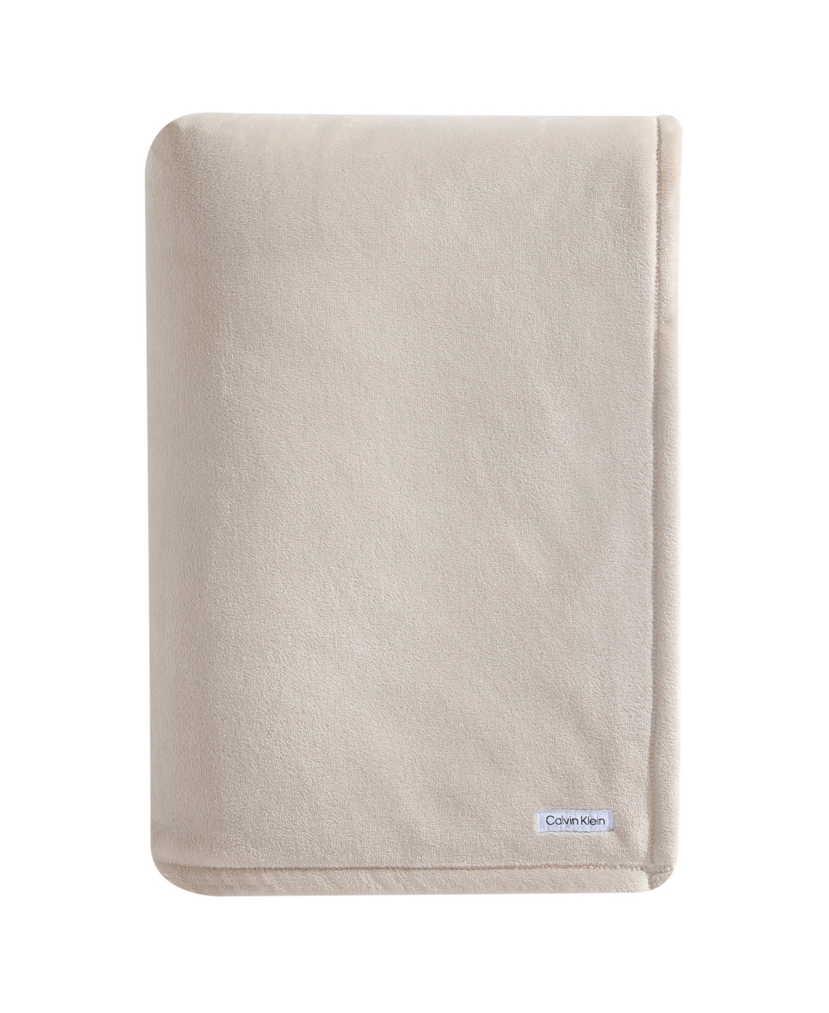 Shop Calvin Klein Core Plush Solid Blanket, Twin In Light Pink