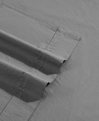 Washed Cotton Percale 4-Pc. Sheet Set, King