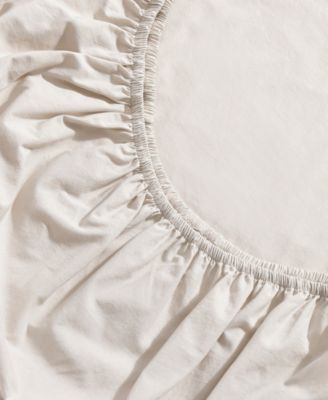 Washed Cotton Percale 4-Pc. Sheet Set, King