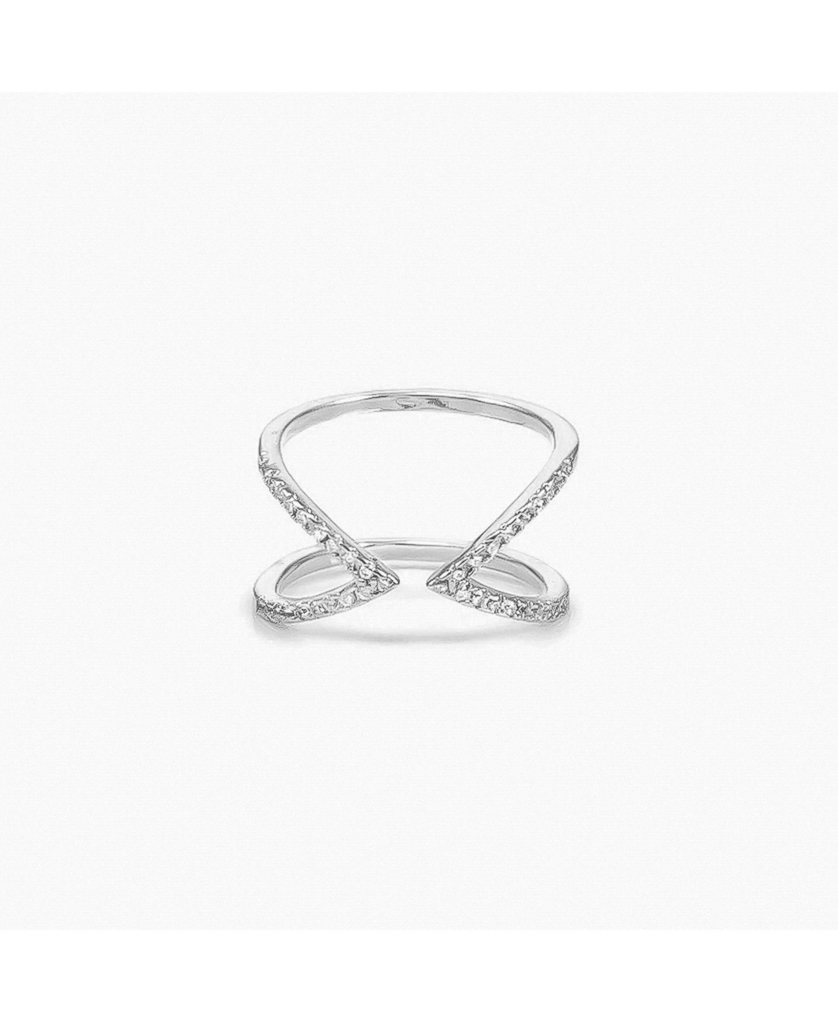 Claire Statement Adjustable Ring - Silver