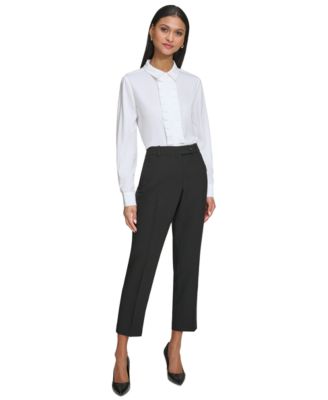 Karl Lagerfeld Women's Slim-Leg Ankle Pants 