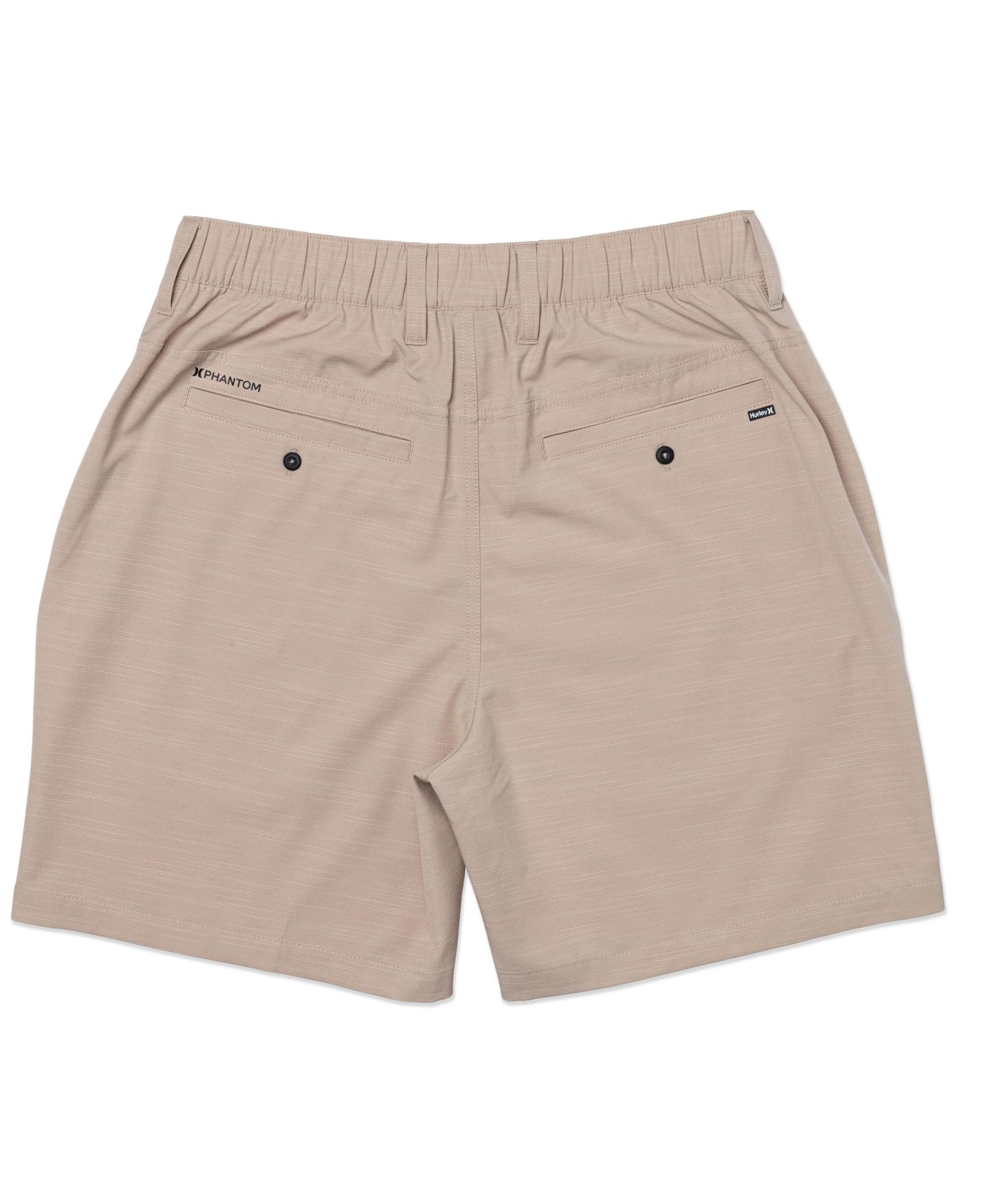 Мужские шорты Hurley Phantom Slub 3/4 Waistband 18" Stretch, цвет: Хаки — фото 7