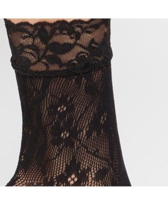 Women's Floral Fishnet Anklets