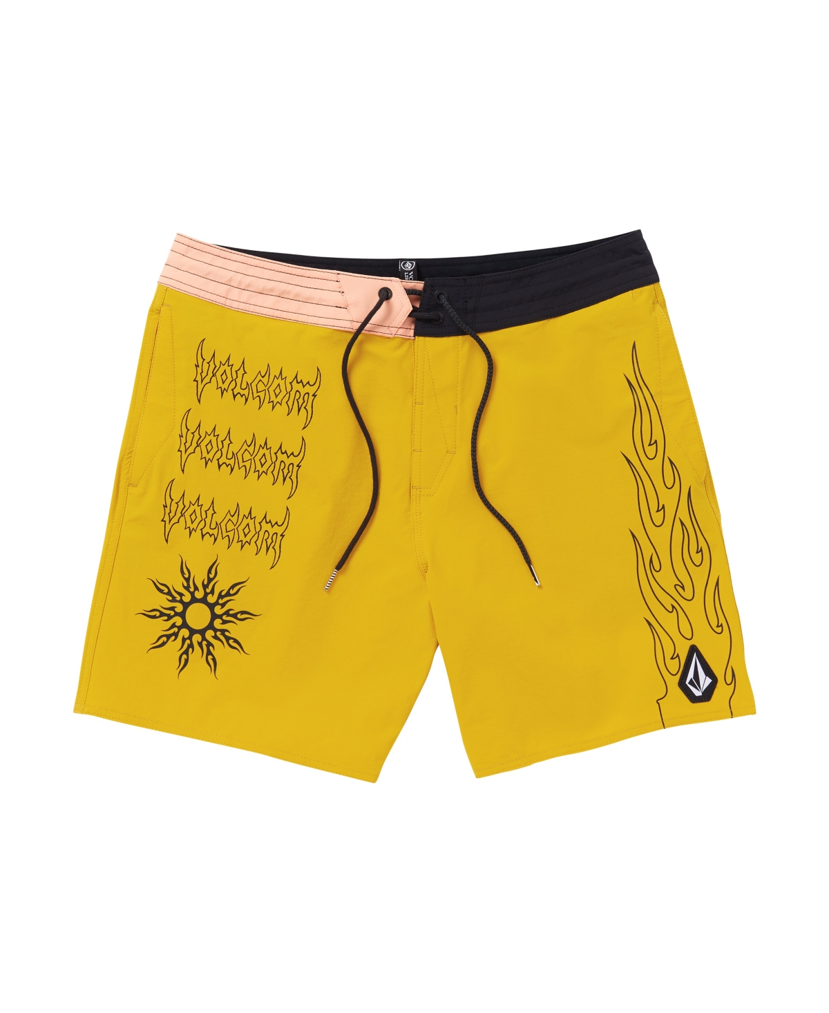 Shop Volcom Men's About Time Liberators 17" Board Shorts In Lemon
