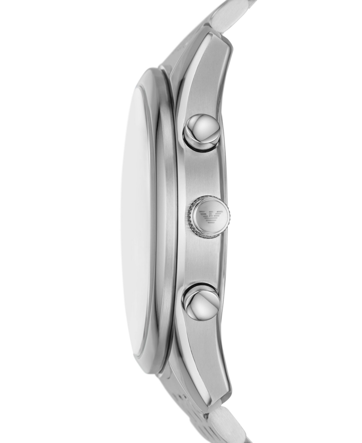 Emporio Armani Men's Chronograph Stainless Steel Bracelet Watch 41mm In Silver-tone