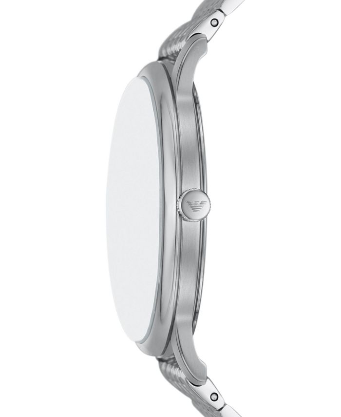 Emporio Armani Men's Stainless Steel Bracelet Watch 42mm - Macy's