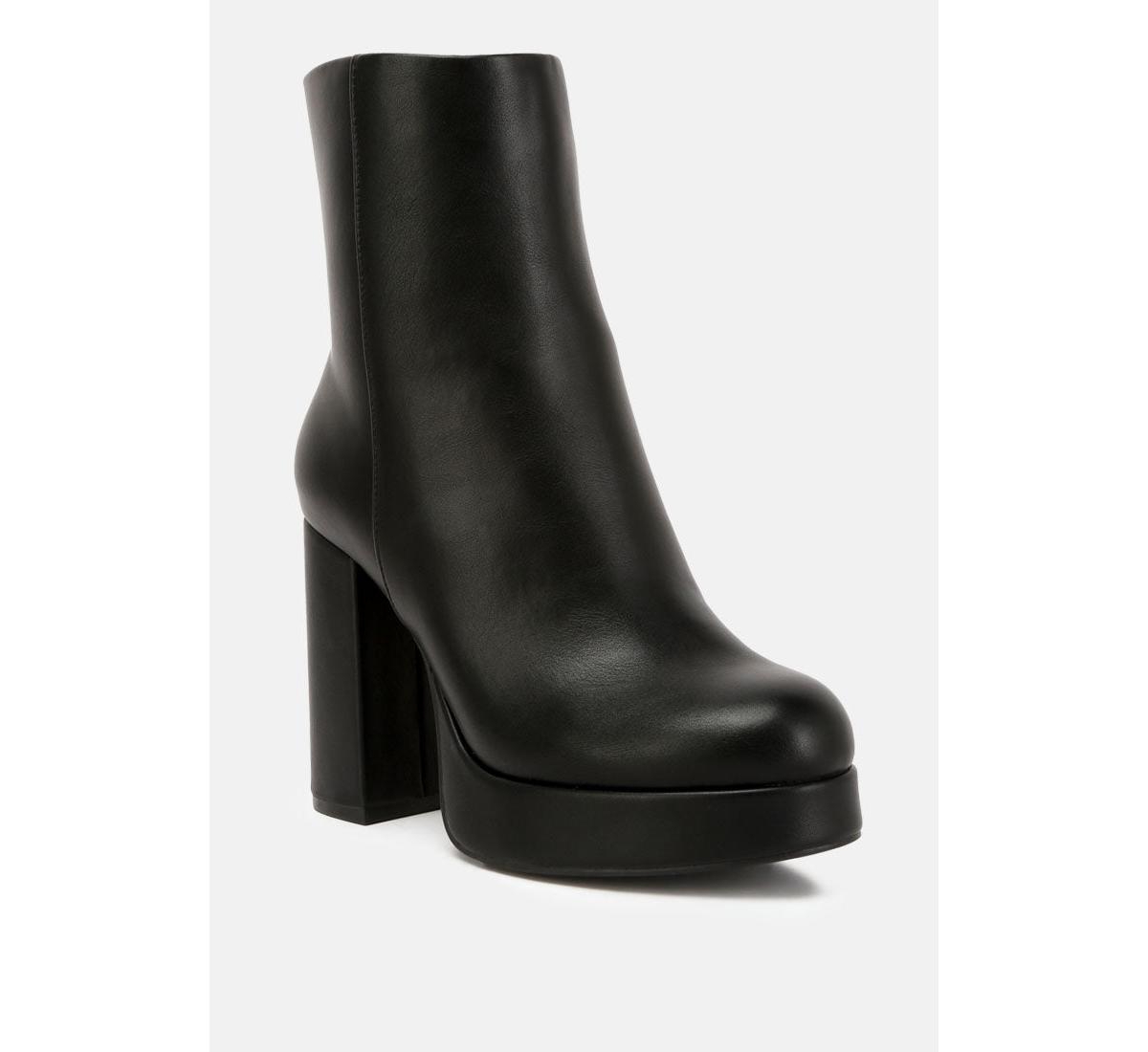 Womens beauty block heel platform ankle boots