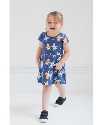Little Girls Bingo Skater Dress and Scrunchie