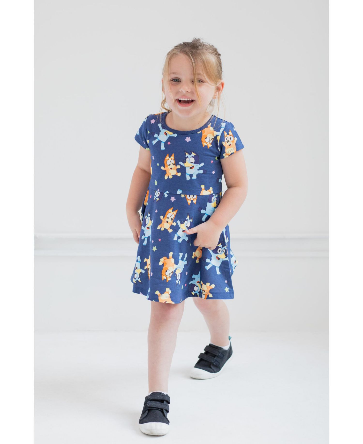 Girls' 2-Piece Skater Dress and Scrunchie Set