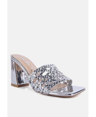 Womens Adorbs Braided Straps Slip On Sandals