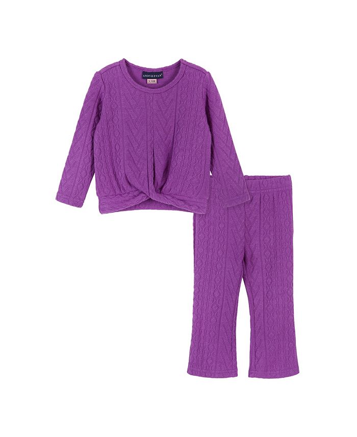Andy & Evan Infant Girls Knit Flare Legging Set Macy's