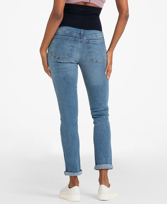 Seraphine Women's Maternity Ripped Post Maternity Boyfriend Jeans Macy's