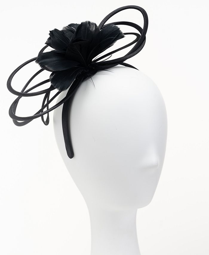 Bellissima Millinery Collection Women's Feather & Flower Fascinator