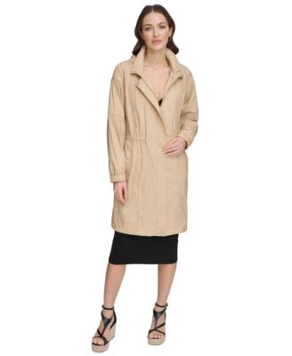 DKNY - Women's Hooded Long Anorak Jacket