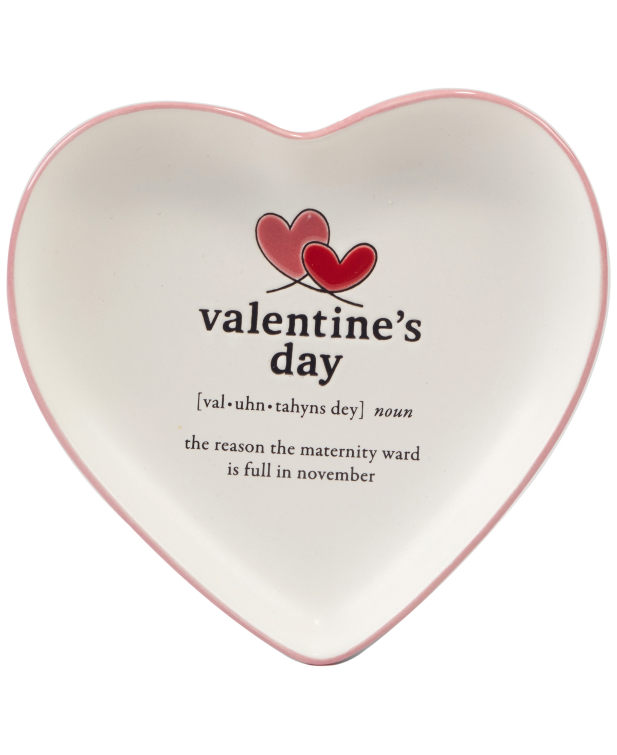 Certified International Valentine's Day Tidbit Plates, Set Of 4 In Pink