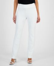 Silvert's 130901105 Women's Elastic Waist Polyester Pants 2 Pockets, Size  16, WHITE