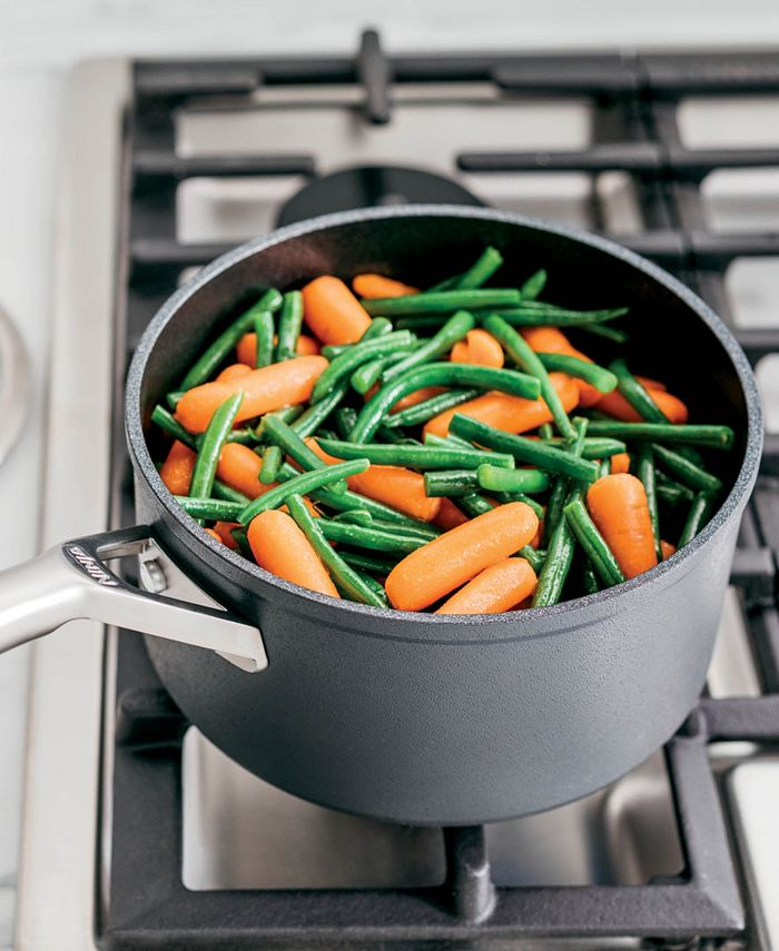 Ninja NeverStick Premium HardAnodized 3.5 Quart Saucepan with Glass