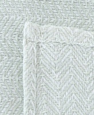 Herringbone Cotton Blanket, Full/Queen