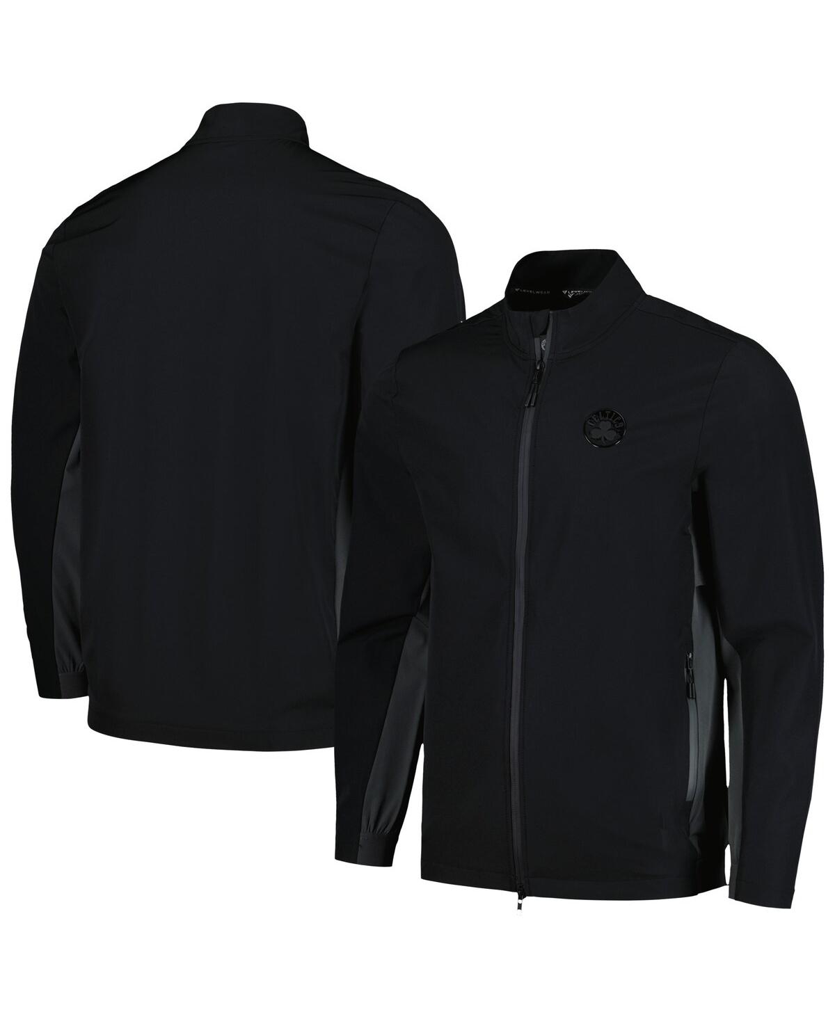 Shop Levelwear Men's  Black Boston Celtics Harrington Full-zip Jacket