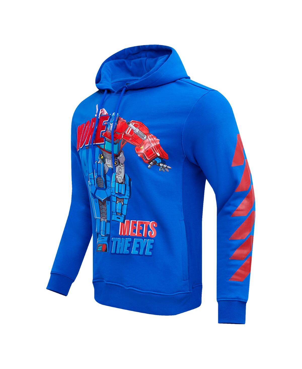 Shop Freeze Max Men's And Women's  Royal Transformers More Than Meets The Eye Pullover Hoodie