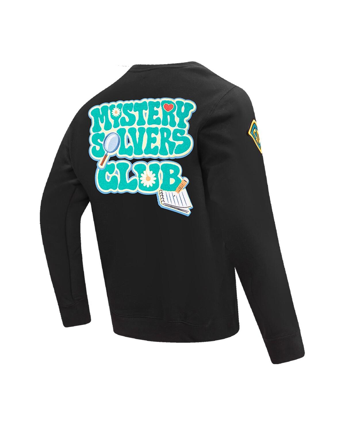 FREEZE MAX MEN'S AND WOMEN'S FREEZE MAX BLACK SCOOBY-DOO MYSTERY SOLVING CLUB PULLOVER SWEATSHIRT 