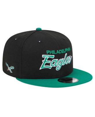 Men's New Era Black, Kelly Green Distressed Philadelphia Eagles ...
