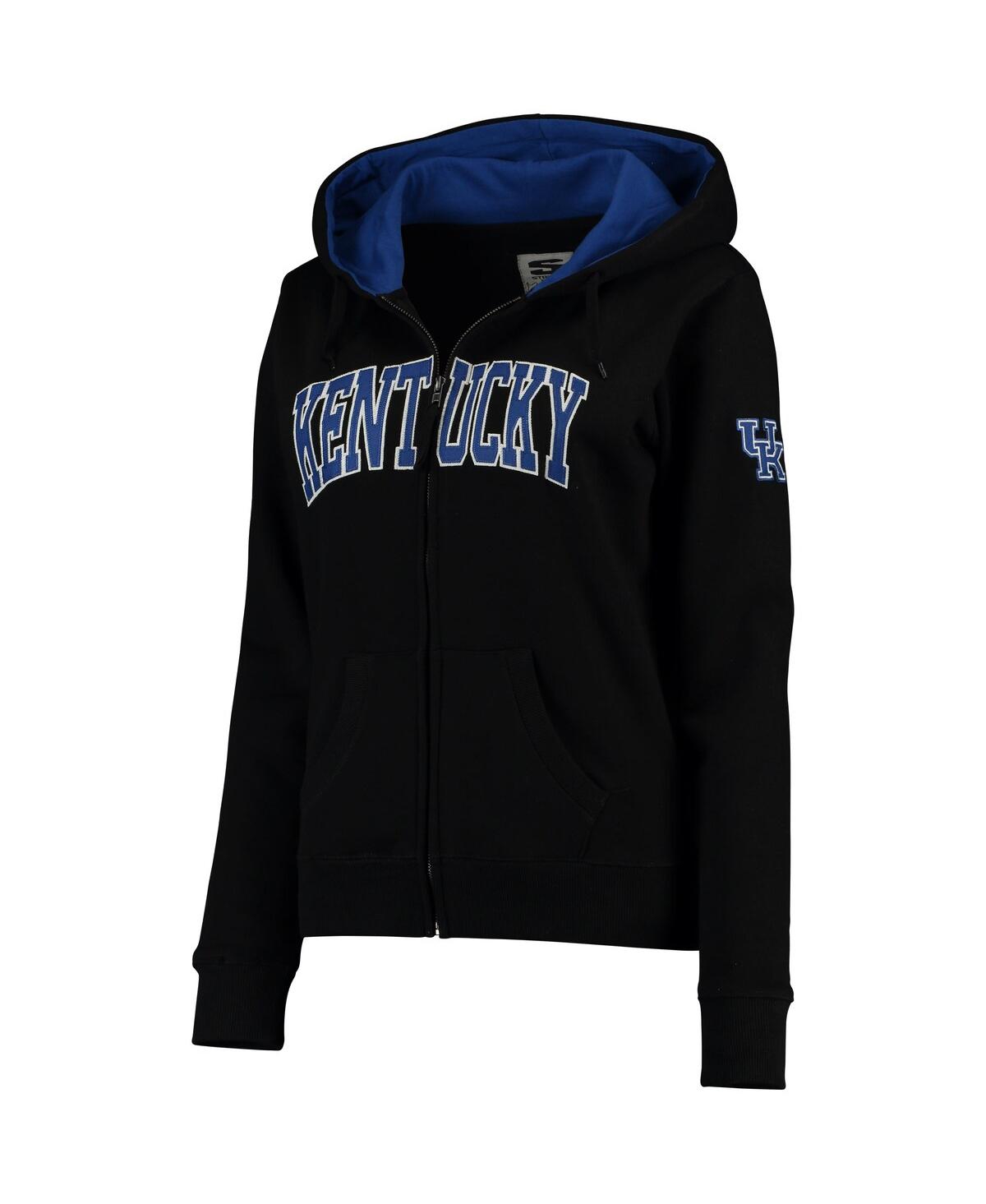 Women's Colosseum Kentucky Wildcats Arched Name Full-Zip Hoodie - Black