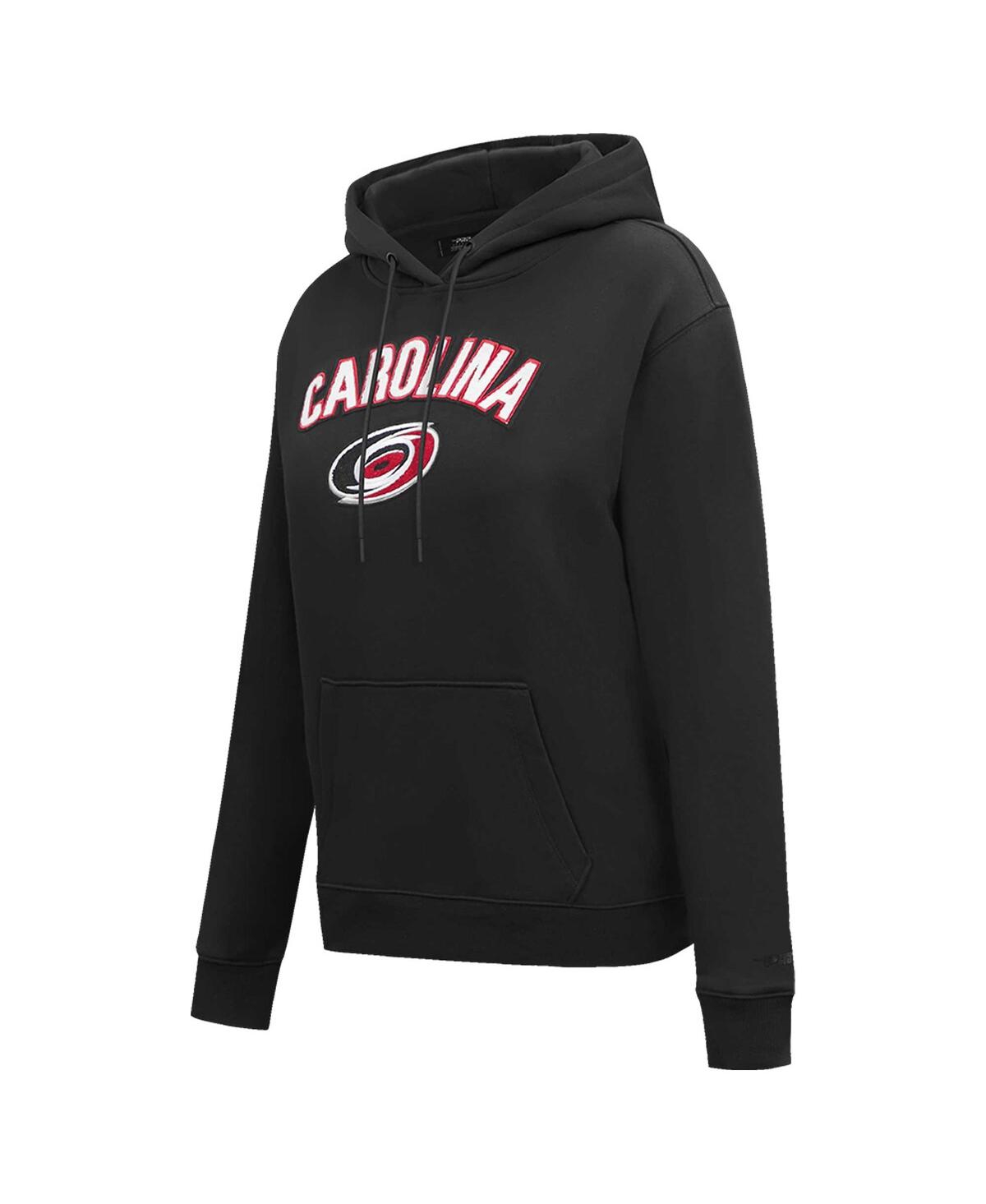 Shop Pro Standard Women's  Black Carolina Hurricanes Classic Chenille Pullover Hoodie