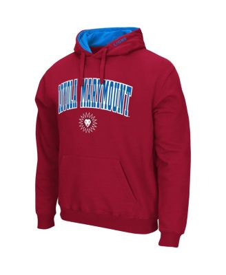 Men's Crimson Loyola Marymount Lions Arch and Logo Pullover Hoodie